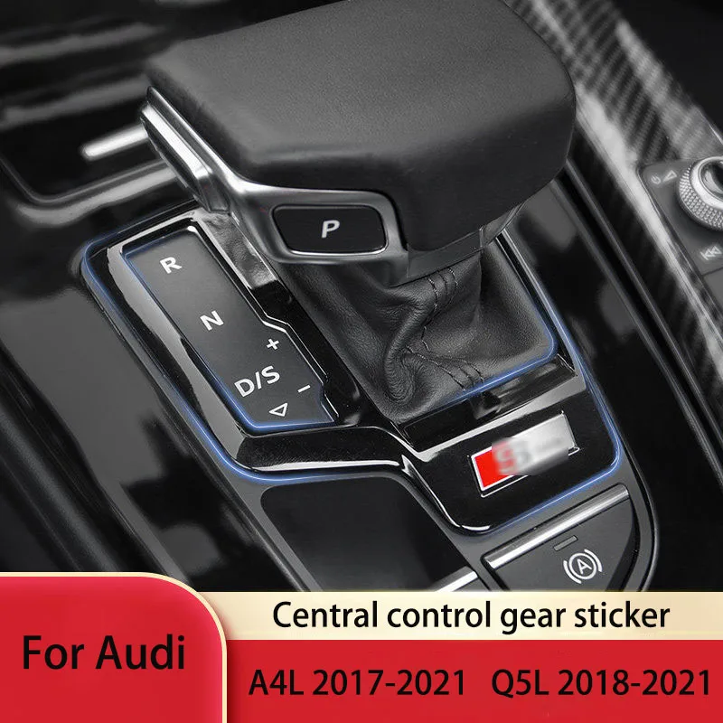 

Glossy Black Gear Central Control Frame LHD Console Shift Cover Trim ABS For Audi A4L 2017-2021 Q5L 2018-2021 Accessories Auto