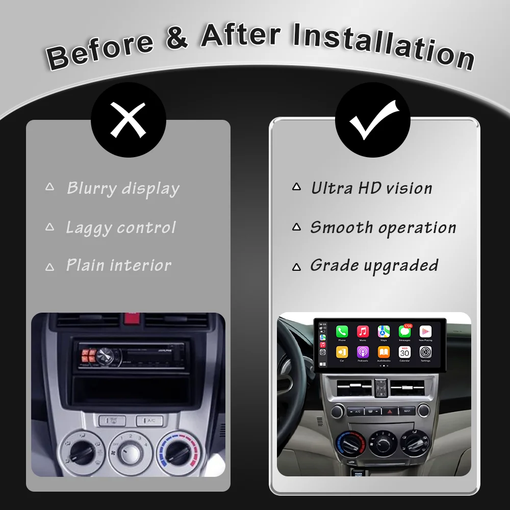 12.3 inch for Honda City 2008-2014 Android 16 Car Radio Multimedia Player GPS Navi BT WiFi IPS Touch Screen DSP Full Head Unit