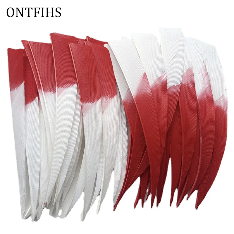 

36Pcs 5Inch Arrow Feathers Shield Cut Turkey Plume Archery DIY Accessories Hunting Shooting Fletches