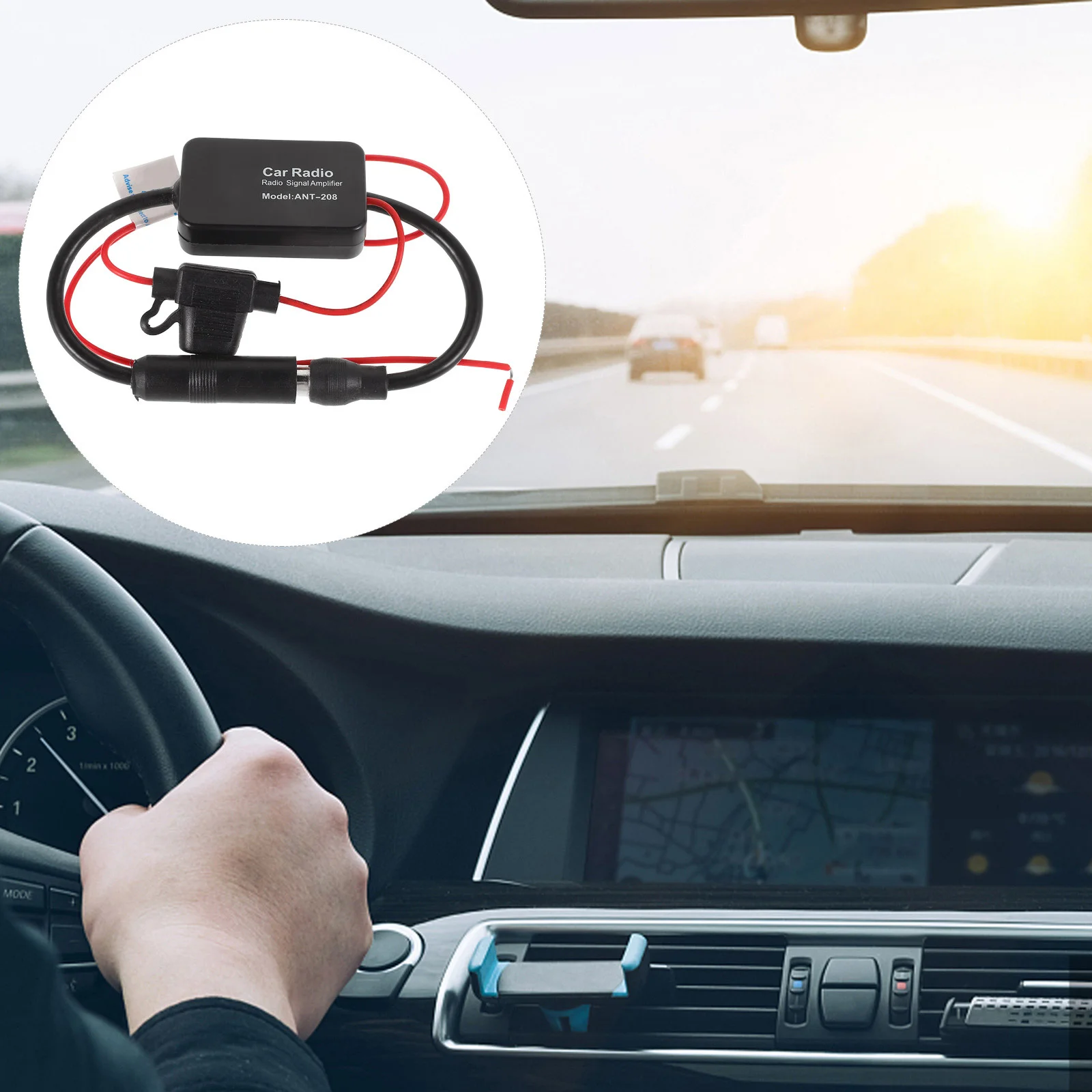 

1Set Car Antenna Amplifier Booster for Fm Signal Enhancement Car Radio Antenna Booster Tool Signal Amplifier