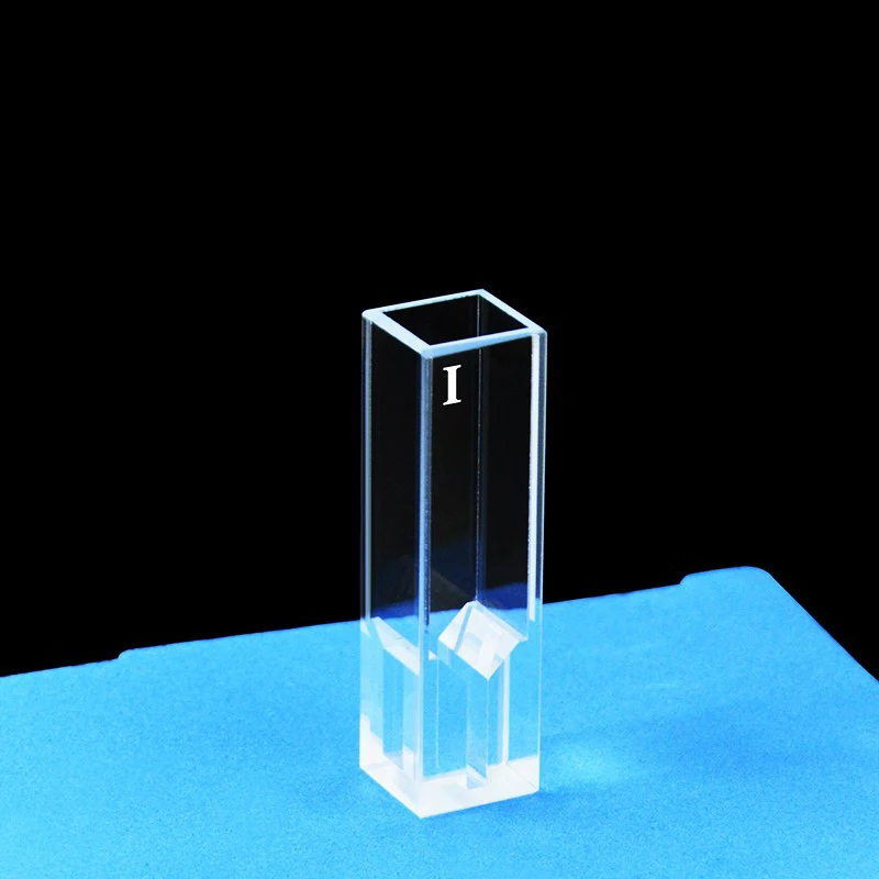 10mm quartz infrared fluorescence microcalorimeter with a four sided transmittance capacity of 200ul