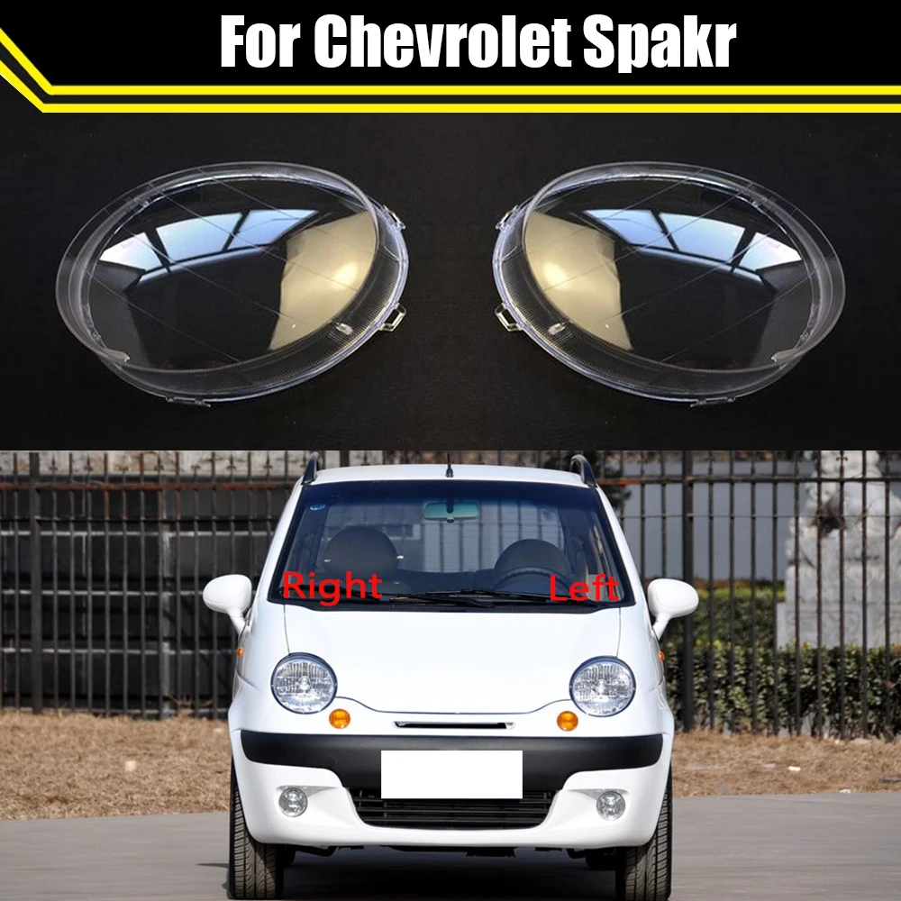 Headlight Lens For Chevrolet Spakr Headlamp Cover Car Replacement Auto Shell Headlight Repair Glass Transparent Lampshades