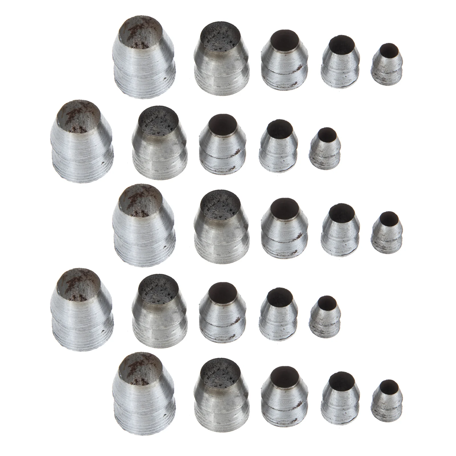 

25 Pcs Round Wedge Set Hammer Accessory Iron Axe Metal Repair Tool for Nail Drill Bit