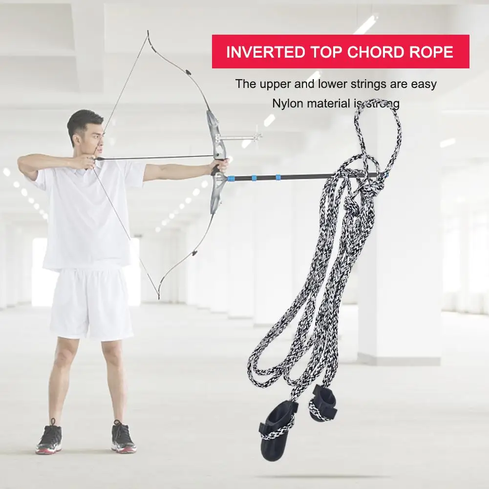 Portable Archery Stringer Bow String Install Auxiliary Tool Multifunctional for Recurve Compound Bow Accessories Grey