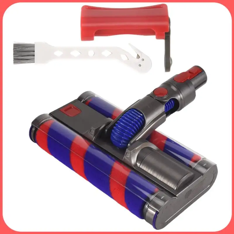 

A76I-Двойная роликовая щетка для Dyson V7 V8 V10 V11 V15, насадка для пола, электрическая щетка со светодиодной подсветкой для твердых полов