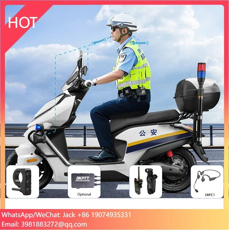 Motorcycle Bluetooth Headset With Intercom System Walkie-Talkie Headphone For Riding Communication
