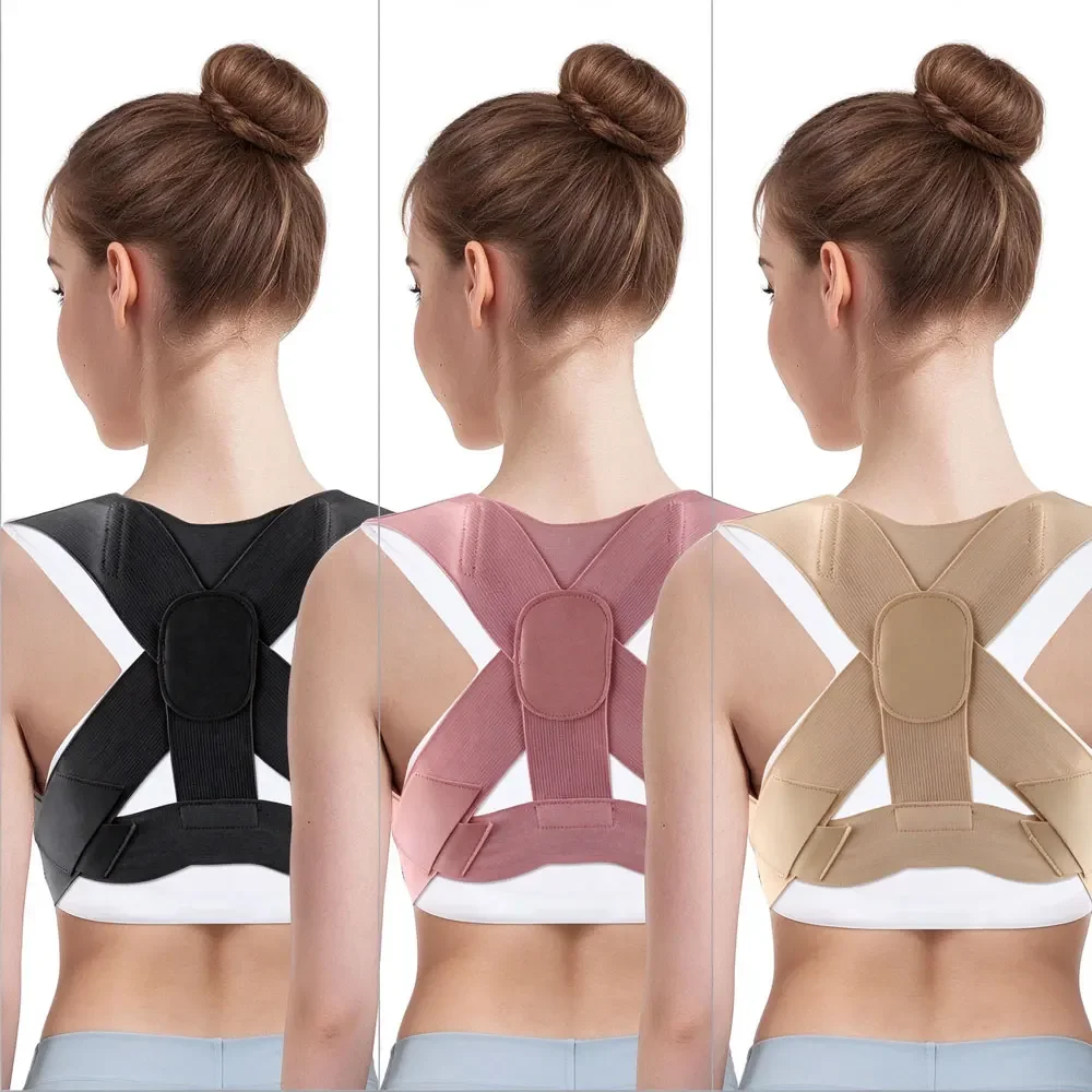 Women Invisible Posture Correction Belt,Breathable Elastic Shoulder Straightener Brace,Hunchback Corrector for Office Daily Wear
