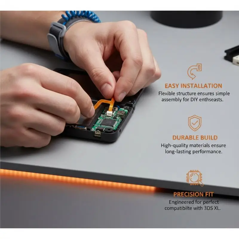 1Pcs For 3DS 3DS XL Console Volume Control Ribbon For Nintendo New 3DS XL Speaker & Camera Lens Module Flex Ribbon Cable