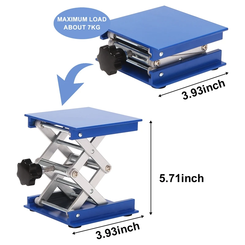 Aluminum Alloy Laboratory Jack Scissor Lift Platform / Foldable Lifting Table Pad Height Control Prefect For Working,Physical, C