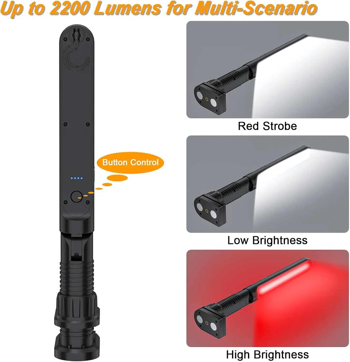 Rechargeable Mechanic Work Light, Portable Magnetic LED Bar, Underhood Light for Repairing