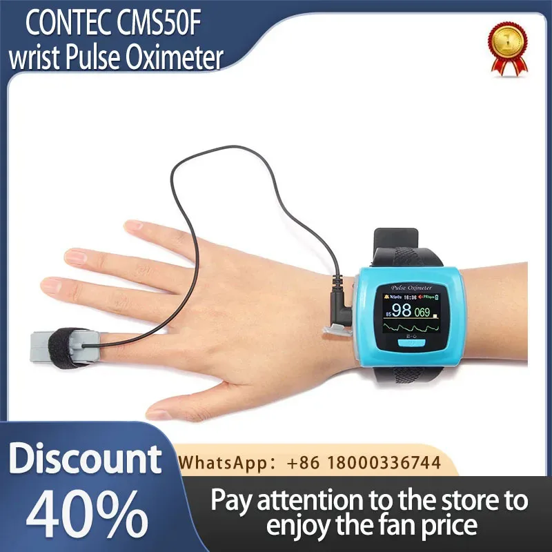 

Brand New CONTEC CMS50F wrist Pulse Oximeter over night sleep study Oximetro, Spo2 PR Monitor USB+Software