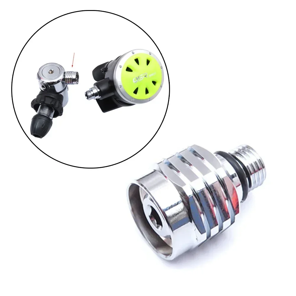 

1pc Scuba Diving Regulator Connection Screw Male 9/16"-18 To Female 3/8"-24 Adapter Scuba Diving Connector