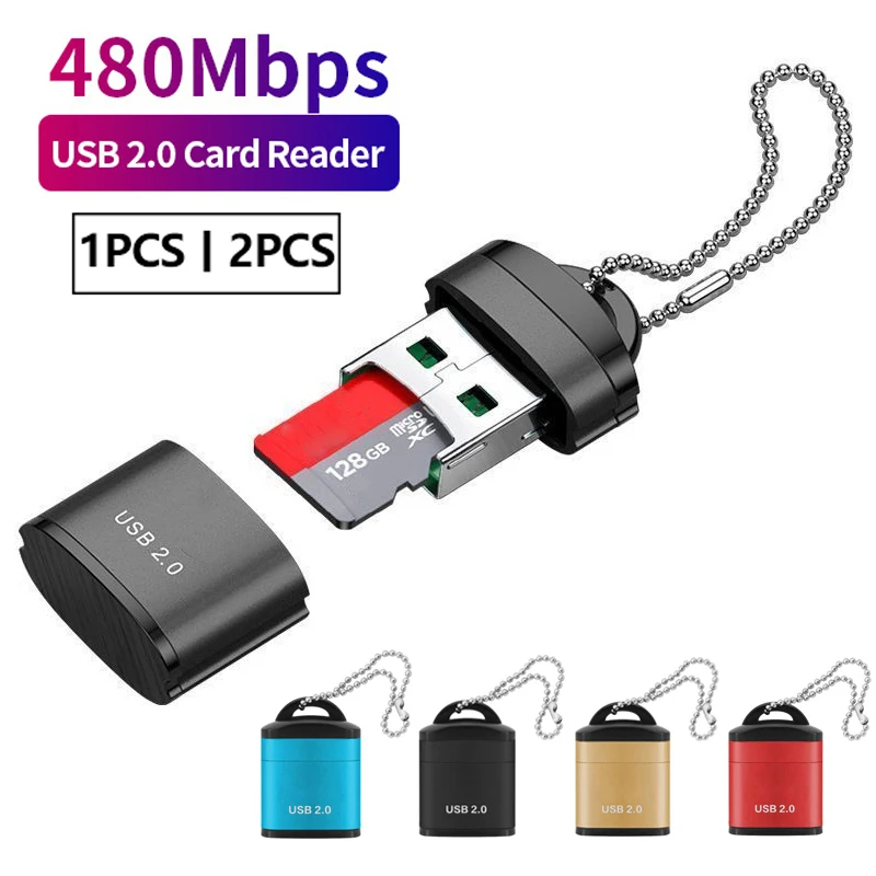 Mini High Speed USB 2.0 Card Reader TF Micro SD Memory Card Adapter For PC Computer Laptop Notebook Car Micro SD Card Reader