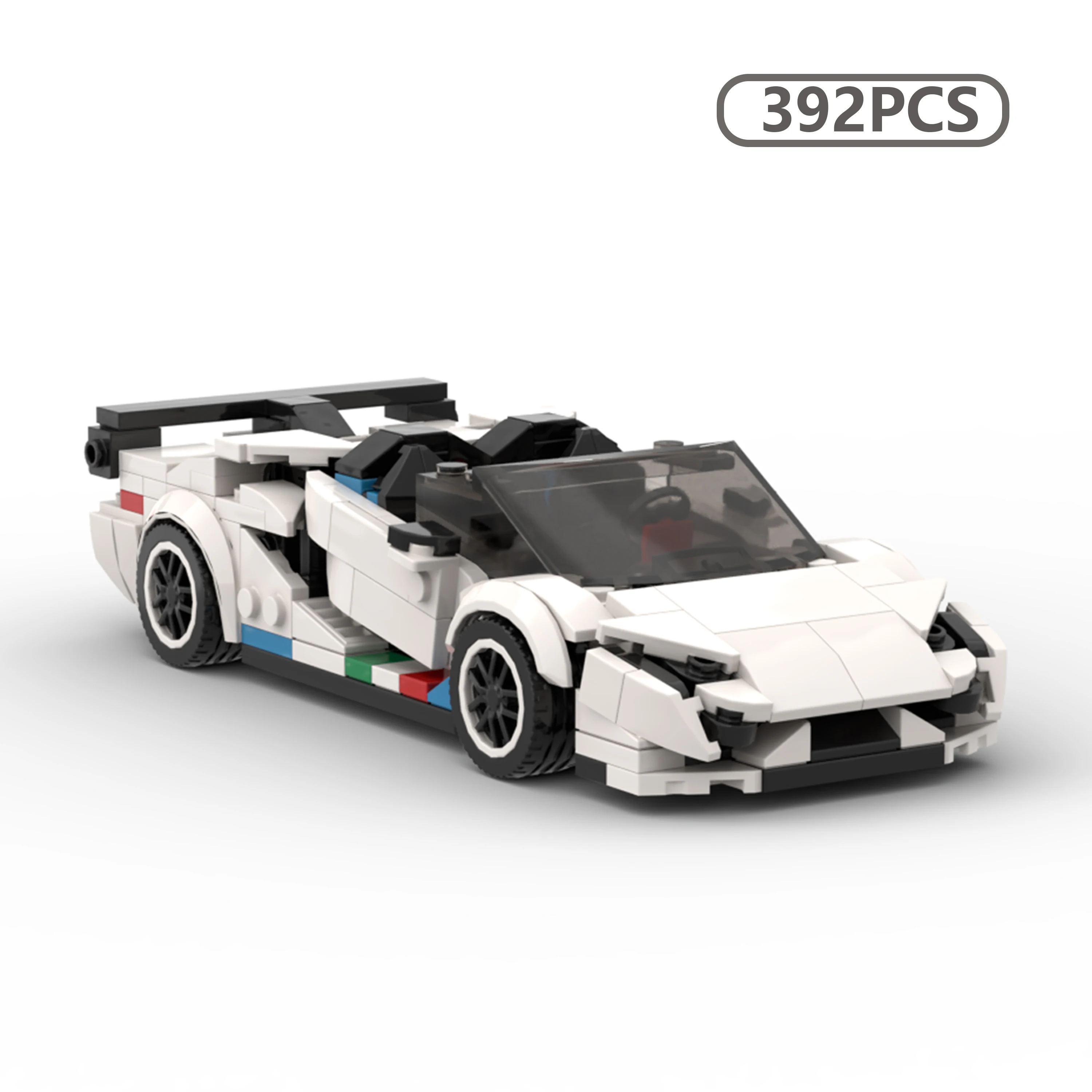 

MOC Aventador SVJ Hypercar Building Blocks 8-Stud Speed Series Supercar Model for Adults Collection