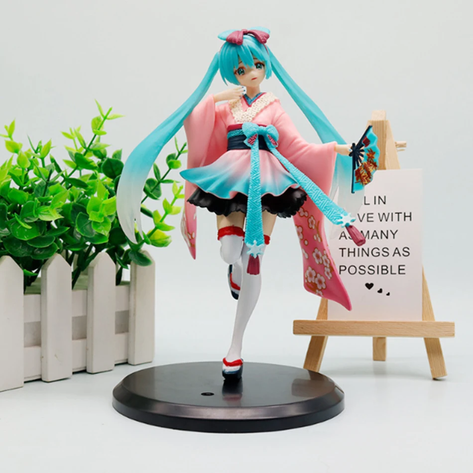 Neues Geschenk: Handgefertigtes PVC-Modell der Anime-Figur Hatsune Miku mit Katzenohren im Teufel-Stil