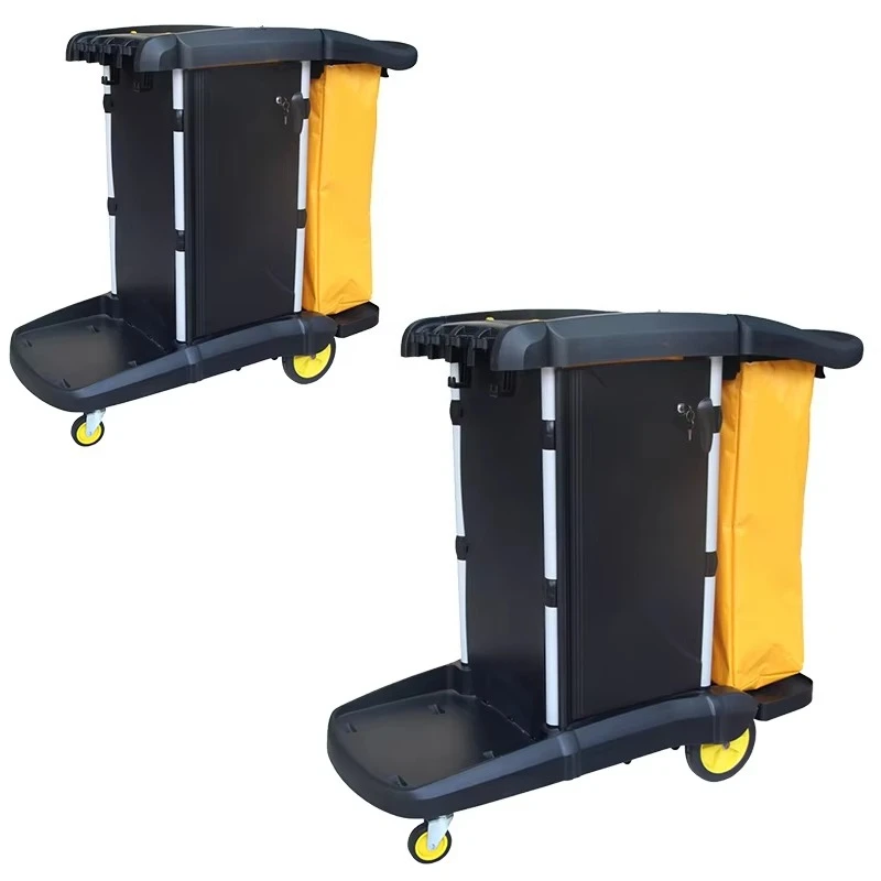 Berserk Pp Cleaning Carts Push Cart Room Hotel Multifunctuonal Trolley Cart
