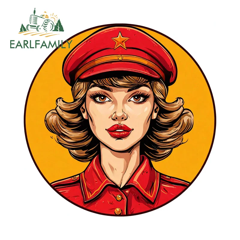 EARLFAMILY Pin Up Fine Stickers Popular Anime Theme ATV Air Conditioner Decals Sunscreen Scratch-Proof Car Wiper Door Window