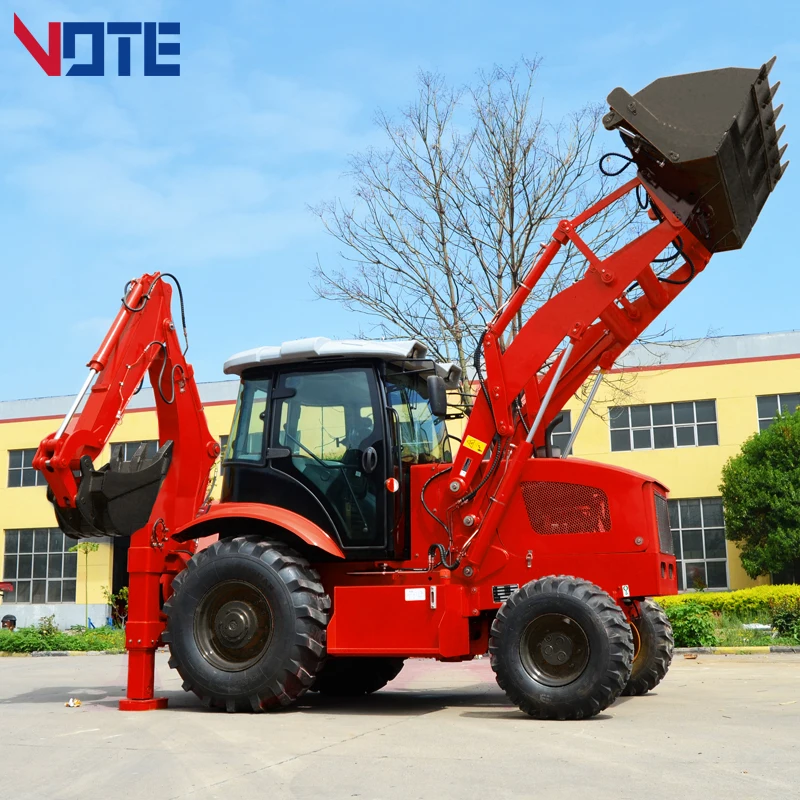 Diesel Mini Backhoe loader 3 ton 5 ton CE EPA China Sale 4 wheel drive new backhoe and loader Applicable earthmoving machinery