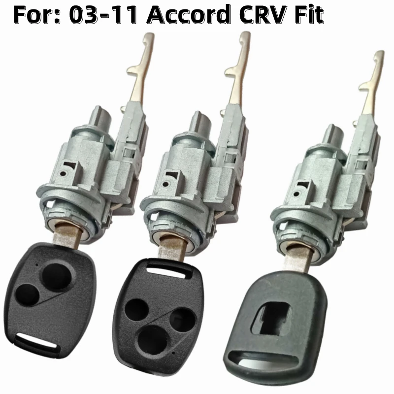Car Ignition Lock Cylinder For Honda 2003-2011 Accord Fit CRV Civic Odyssey Auto Ignition Switch Lock Core Barrel With 1Pcs Key