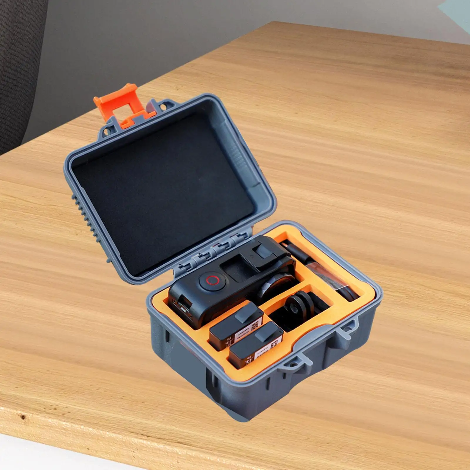 Travel Action Camera Storage Box for Hiking Multifunctional 4.9x4.2x2.8inch