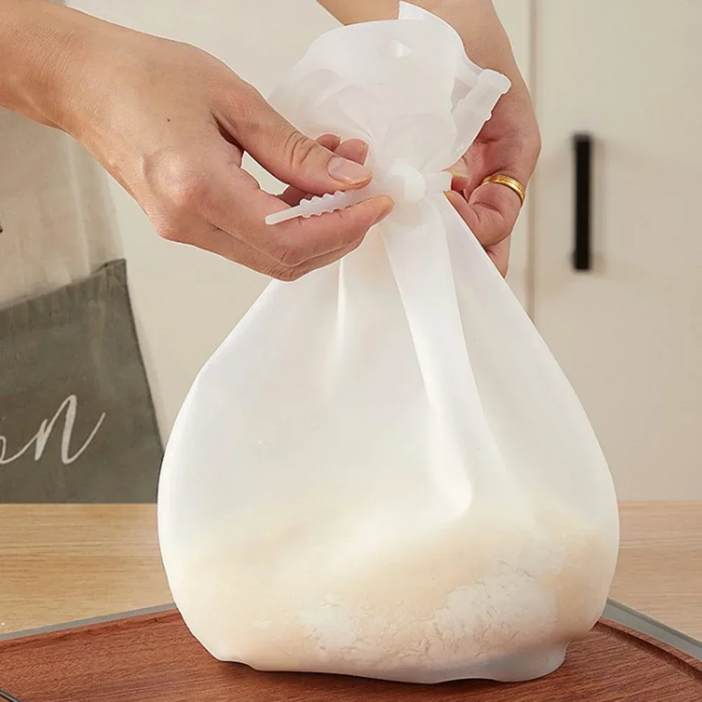 Dough Bag Dough Kneading Bag Baking Accessories Transparent 2 Pcs 31*21cm 41*28cm High Quality Reused Silicone