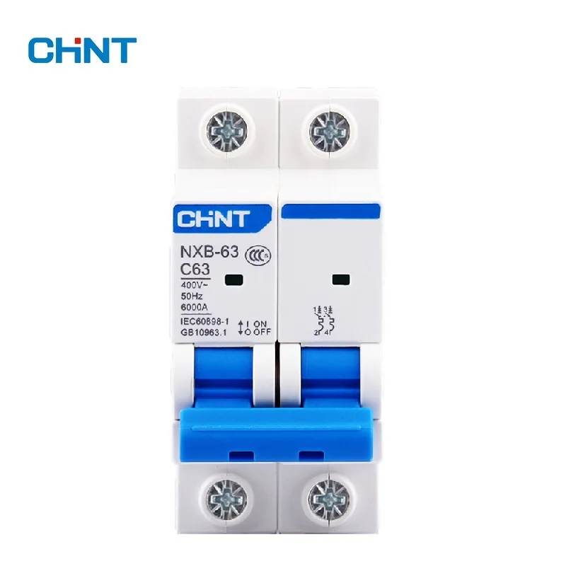 

CHNT NXB-63 Miniature circuit breaker MCB 6kA type C 1P 220V 230 V 240V 1A 2A 3A 4A 6A 10A 16A 20A 25A 32A 40A 50A 63A