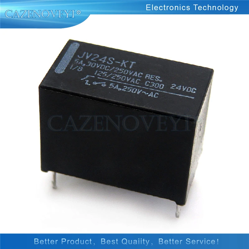 5 pièces/lot JV24-KT = JV24S-KT 24V 24VDC 5A 30VDC 250ylique DIP-4 En Stock