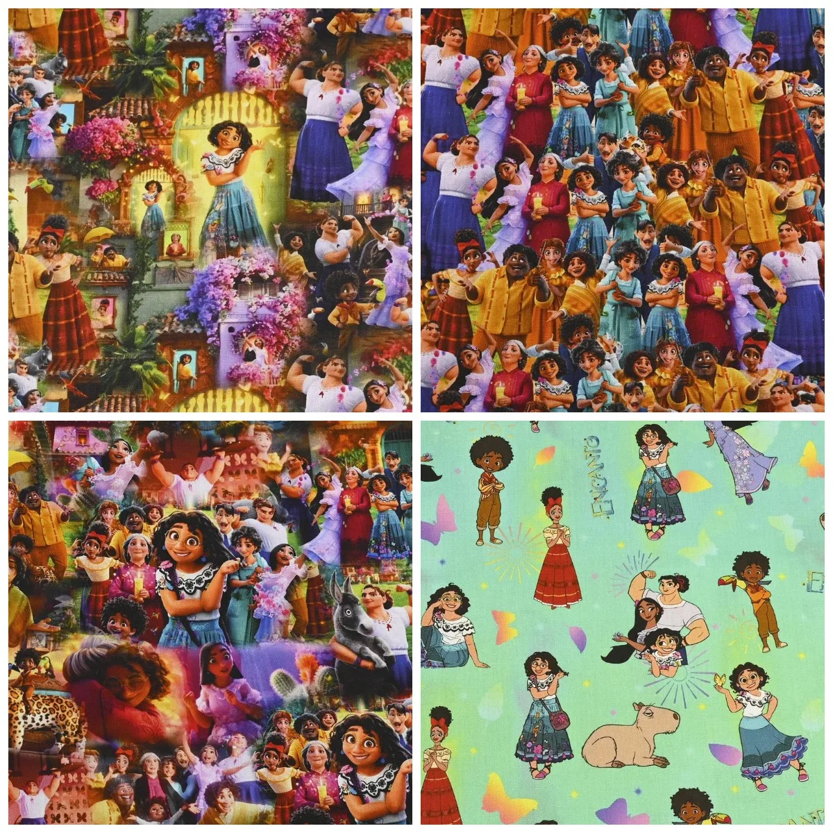 

Sale Wide110cm Disney Encanto Cotton Fabric By Yard For Tissue Sewing Dress Quilting Fabric Needlework Material DIY Handmade