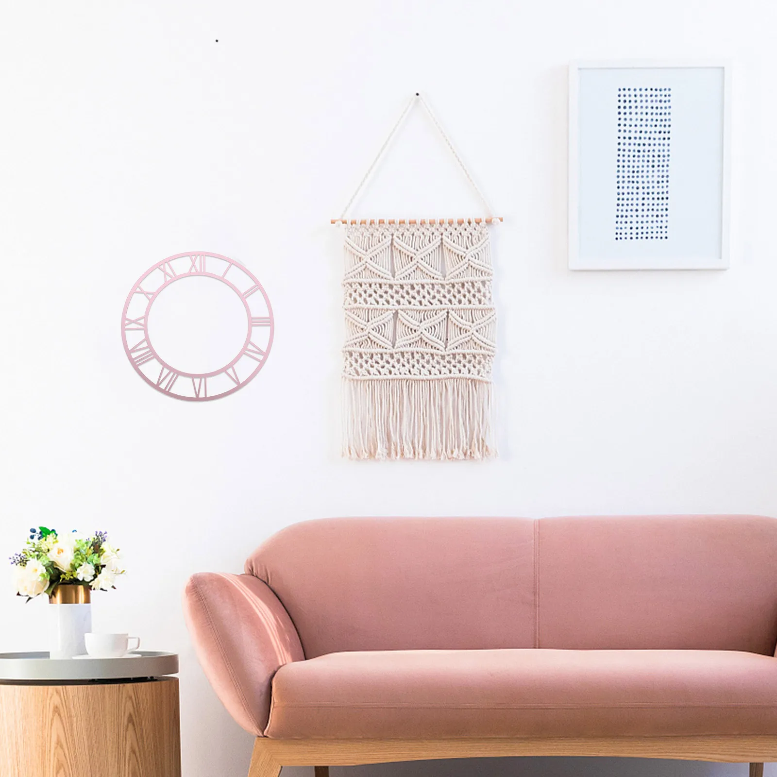 

2Pcs Acrylic Mirror Wall Clock Stickers Roman Numeral Design Self-Adhesive Modern Décor 3D Wall Art for Living Room Office Hotel