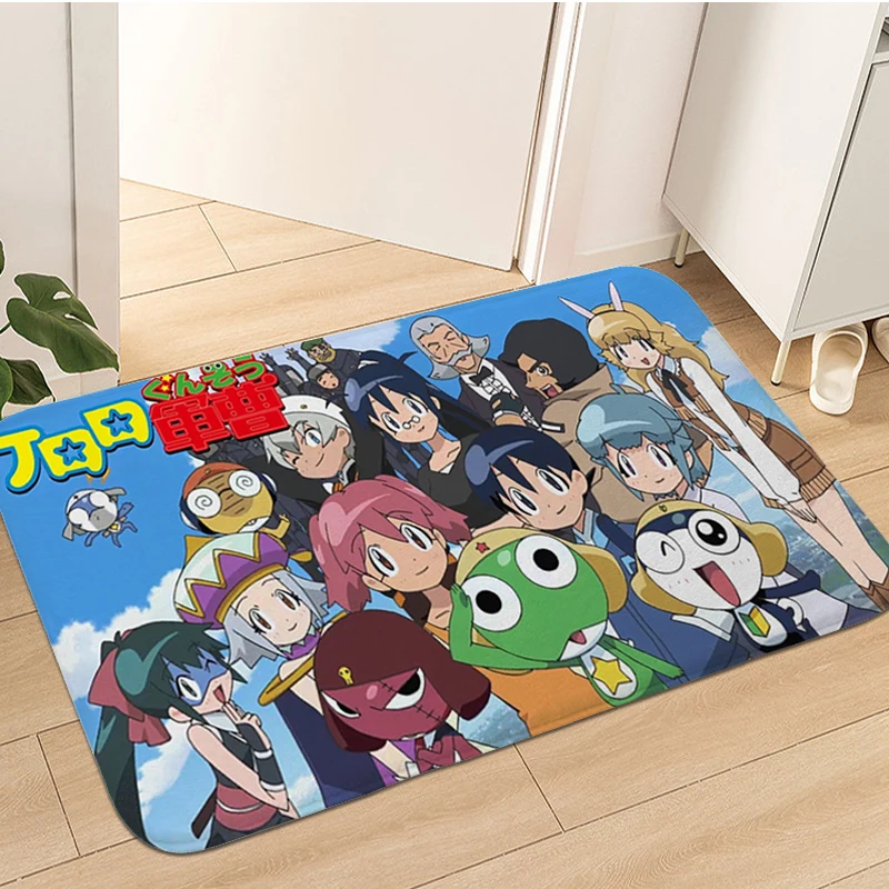 

Entrance Door Doormat Slip-resistant Keroro Porch Foot Mat Non-slip Kitchen Hallway Balcony Floor Mats Living Room Carpet