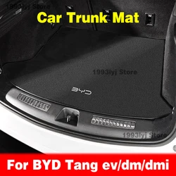 Flannel Car Mats For BYD Tang EV DM DMI 2021 2022 2023 Trunk Mat Mat Accessories All Weather Dustproof Protection Pad