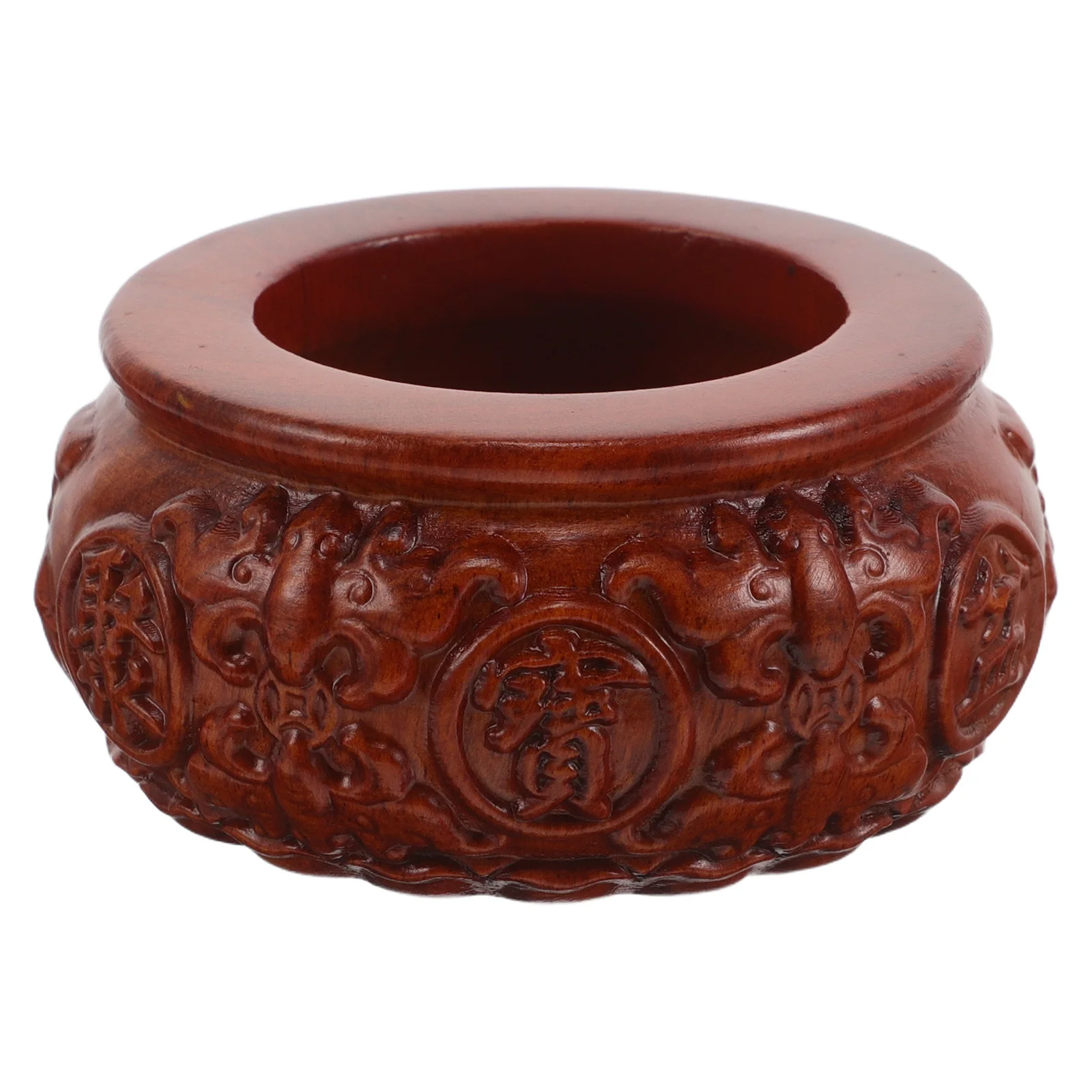 

Feng Shui Wealth Offering Bowl Solid Wood Construction Longlasting Elegance Resists Deformation Cracking Family Memories