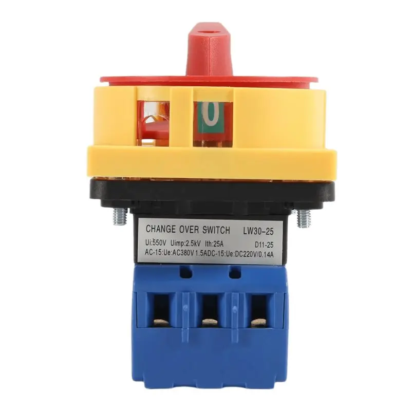 

[NEWA76K!】 Changeover Switch LW30-25 Universal Rotational Cam Selector Latching Switches Universal Conversion 440V 25A