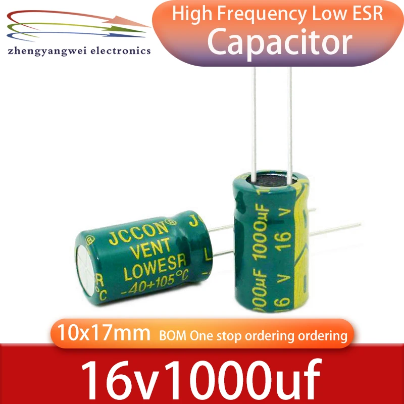 16v1000uf 10x17 20pcs 105C ° high-frequency low resistance electrolytic capacitors