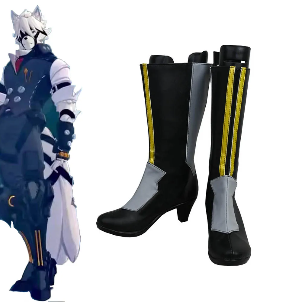 Game Von Lycaon Zenless Zone ontariCosplay Chaussures Bottes, Jeu Anime, Halloween Party Performance Outfits Props Men Women