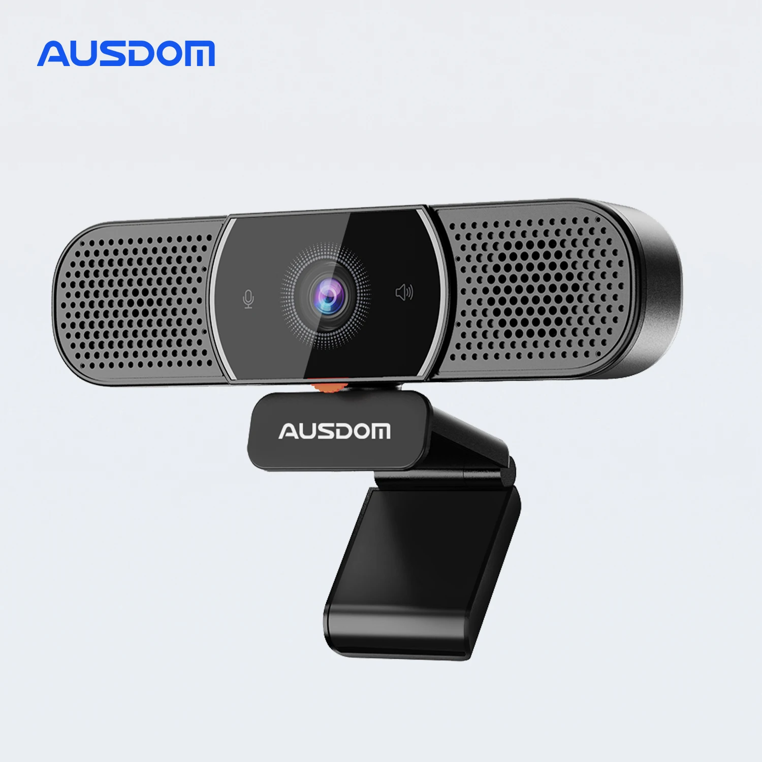 

World Premiere AUSDOM AW616 All-in-One 2K Webcam With AI Microphone Speaker Privacy Cover USB Computer Camera For Conferencing