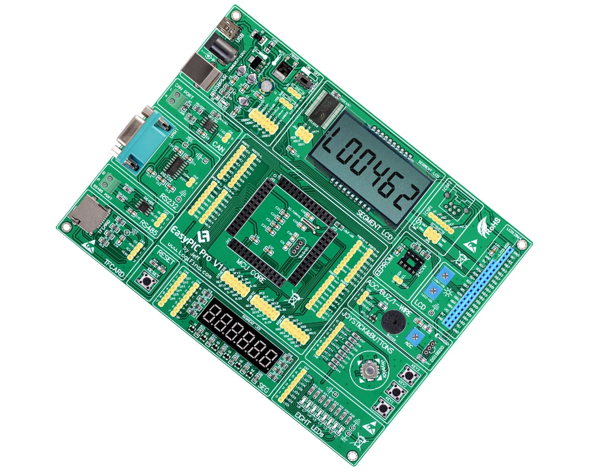 

PIC Development Board EasyPIC Pro Motherboard Suitable for PIC100-A PIC80-A PIC64-A Core Board