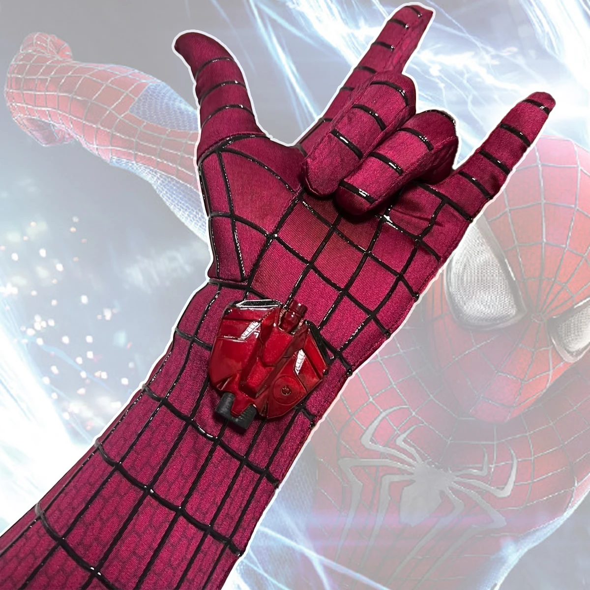 

Amazing Spider-Man Spiderman 2 Spider Web Launcher with Wristband V1 (Model, Non Launch) Without gloves