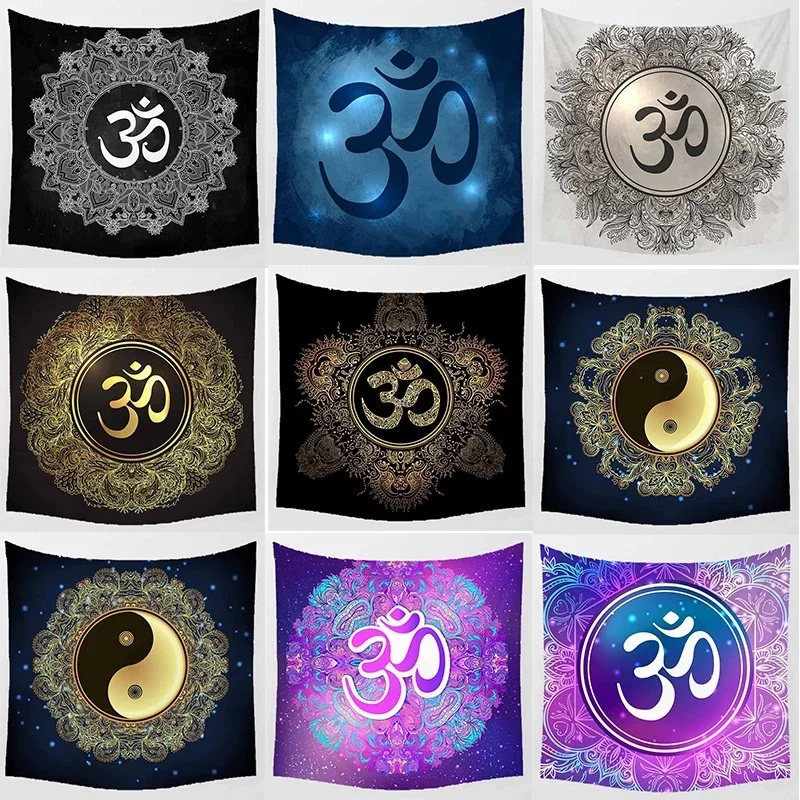 Гобелен с принтом мандалы Сплетницы, домашний декор в стиле бохо, настенная эстетика, подвесная комната, эстетика