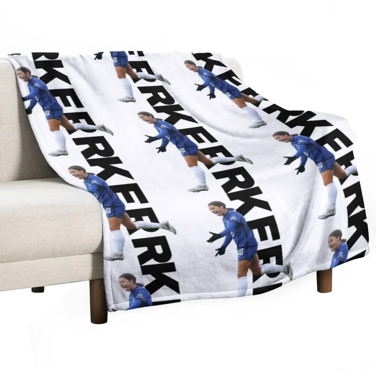 Blue Kerr Graphic design Throw Blanket Camping blankets ands Blankets