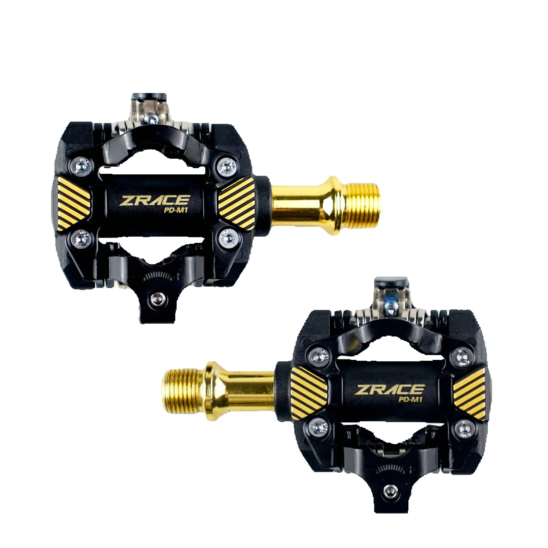 AliExpress ZRACE PD-M1 SPD Pedals - GOLD, Self-Locking Pedals MTB Components Using for Bicycle Racing Mountain Bike, 332g