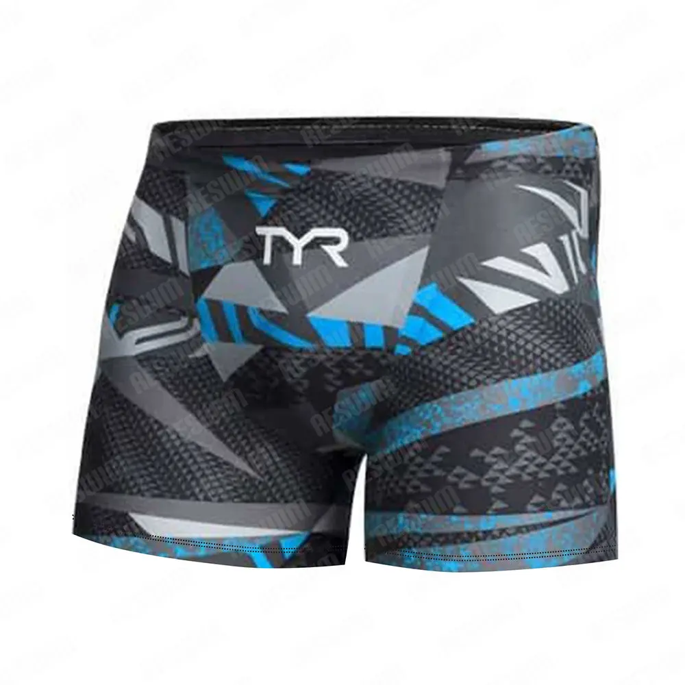 Summer Men's Swimming Trunks Swim Surf Short Boy Beach Tights Shorts Quick Dry Water Swimming Sports Training Jammer Swimsuit
