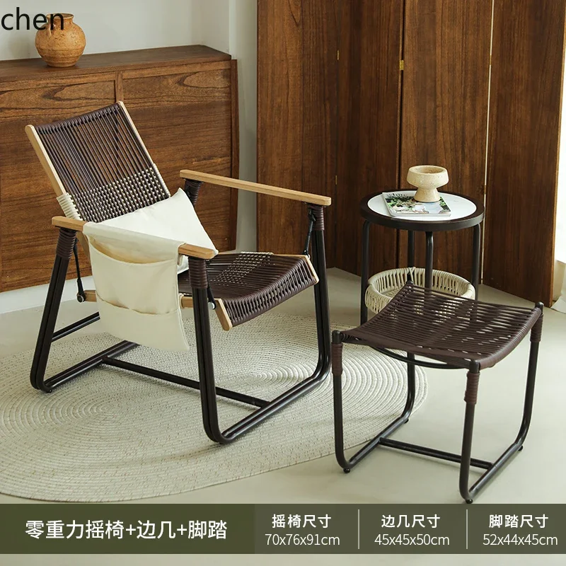 H5.25  tables and chairs outdoor courtyard lunch break reclining and rocking courtyard garden leisure outdoor tables and chairs