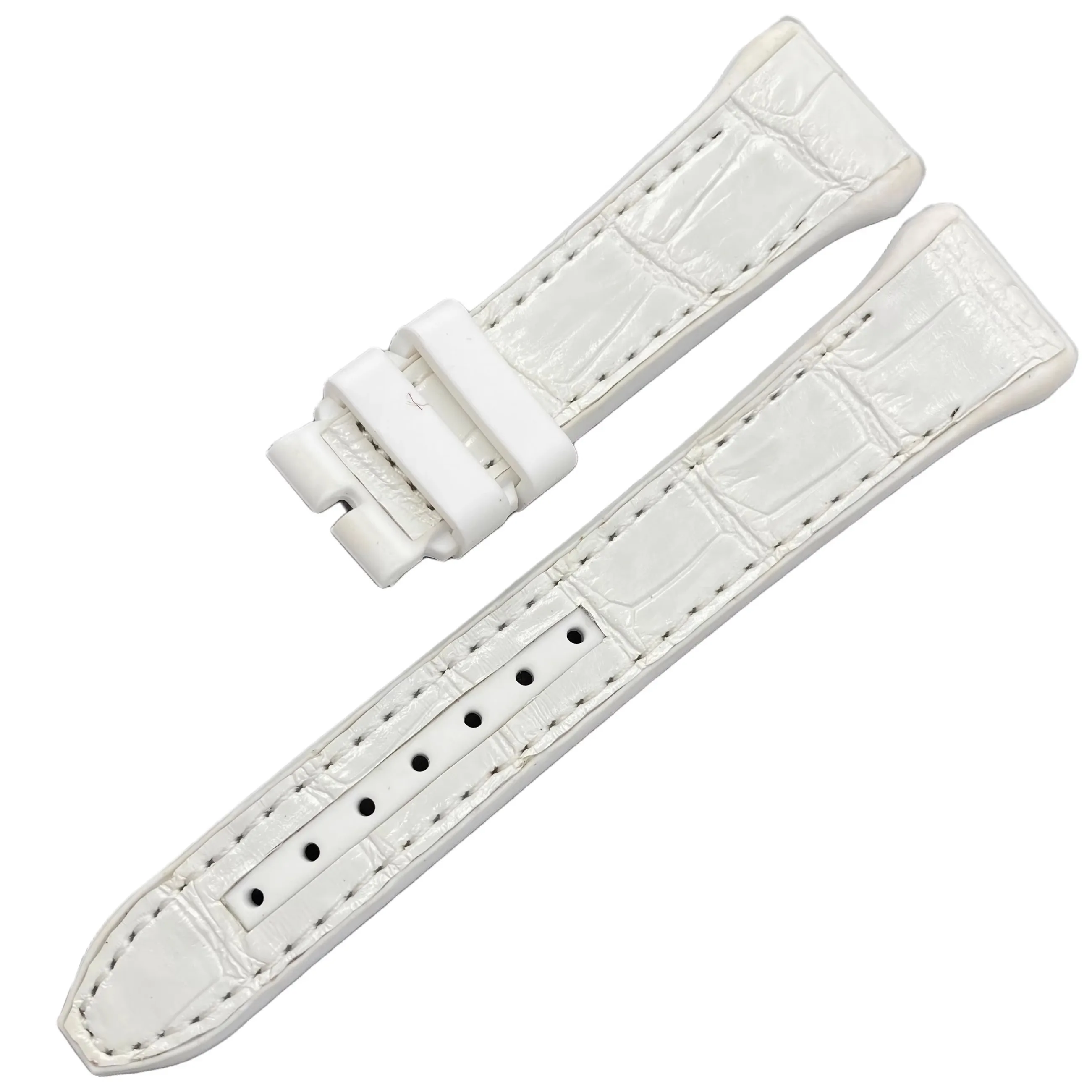 ДЛЯ FRANCK MULLER V32/41/45 РЕМЕНЬ ДЛЯ ЧАСОВ С РЕМЕНЬМИ С РЕЗИНОВКОМ И АЛИГАТОРОМ