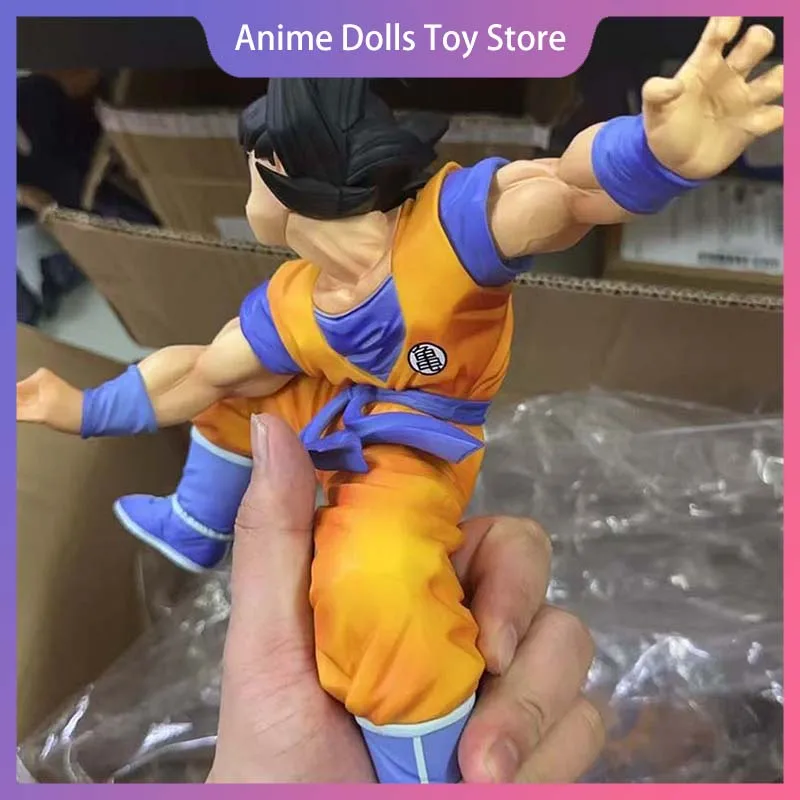

Dragon Ball GK Goku 20 см Фигурка Raise Hand Goku Аниме Мультфильм ПВХ Модель Статуя Игрушечная Комната Настольный Декор Коллекция Подарок
