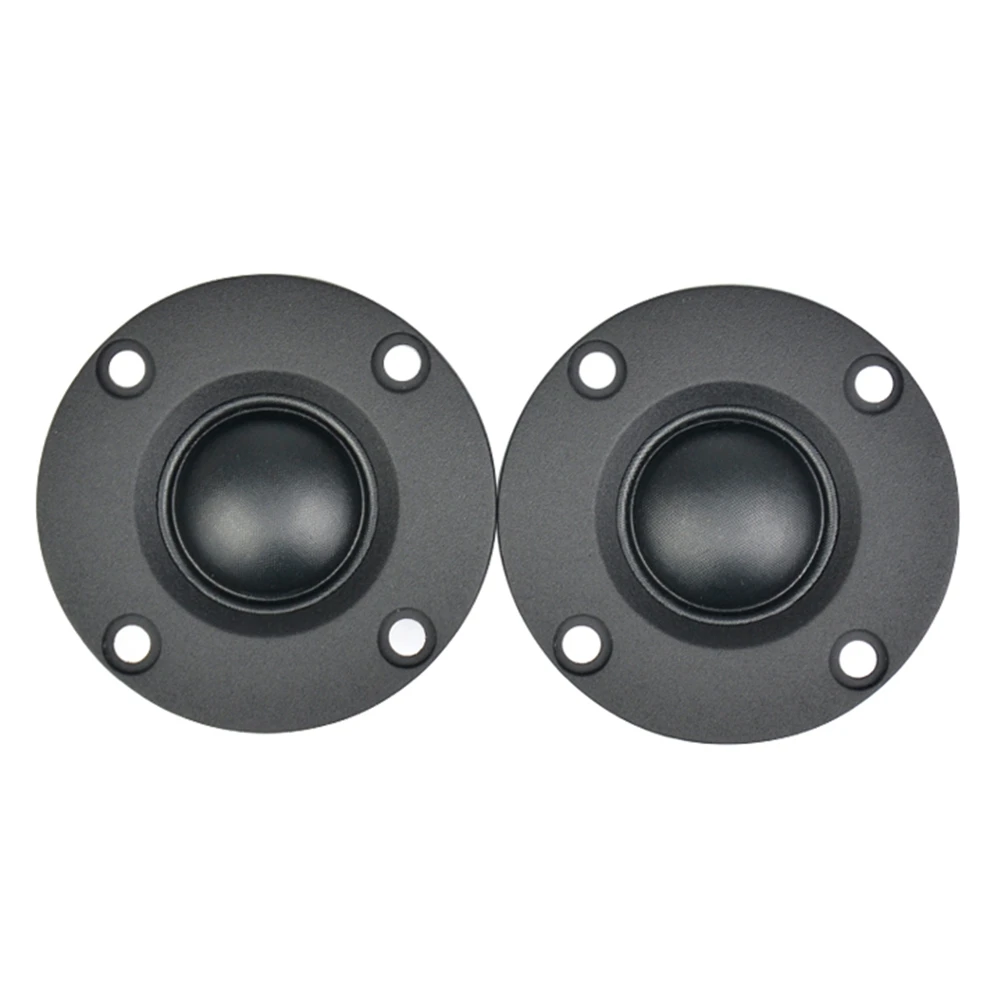 2Pcs Tweeter 1.5Inch 6Ohm 30W Dome Silk Film Tweeter Hifi Treble Speaker Audio Loudspeaker with Heatsink