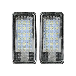 2pcs For Audi 18 LED License LED Number Plate Light 12V For Audi A3 S3 A4 S4 B6 A6 S6 A8 S8 Q7 Plate Lamp