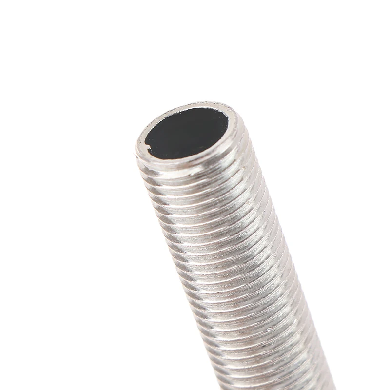 10Pcs Lamp Tooth Tube Metal M10 Hollow Threaded Tube Galvanized Led Lamp Head Chandelier Link Fixed Base Support Rod