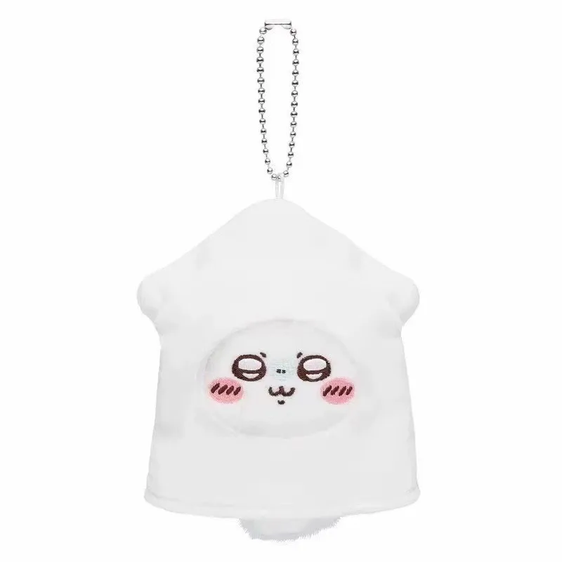 Japanese Anime Kawaii Seafood BBQ Plush Keychain Cute Octopus & Squid Usagi Hachiware Jiikawa Bag Charm Pendant