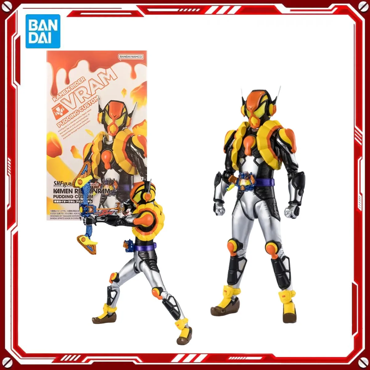 Bandai Genuine Kamen Rider Anime Model Kits Kamen Rider Vram Toys SHF Action Figure Assembly Model Gift Kids Christmas present